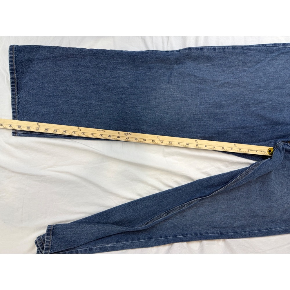 Carhartt B325 Men's Jeans 38x30 Loose Fit Straight Leg Blue Denim Workwear - Picture 10 of 10